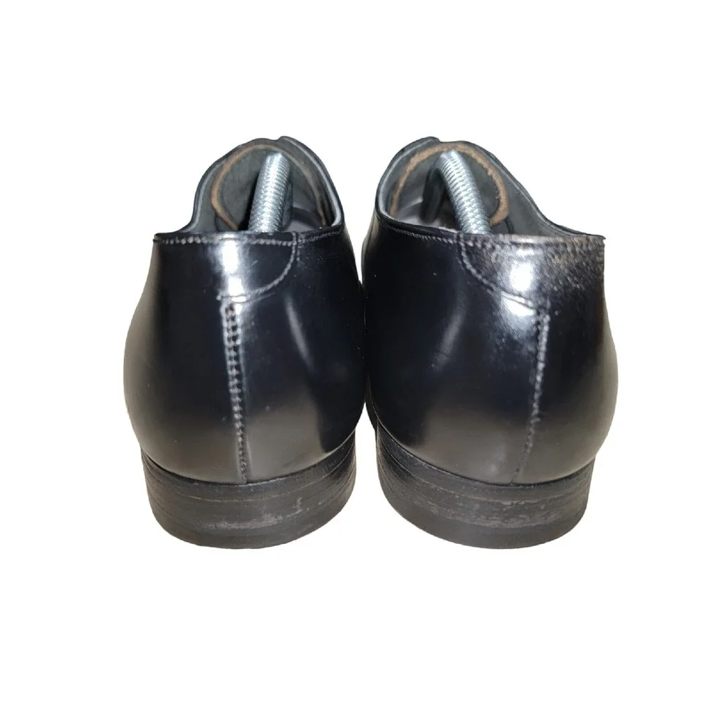 Stafford Men's‎ Black Leather Oxford Dress Shoes Sz 10.5 D/B